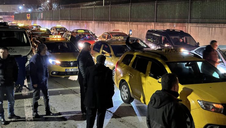 Korkunç cinayet sonrası taksiciler sokağa döküldü